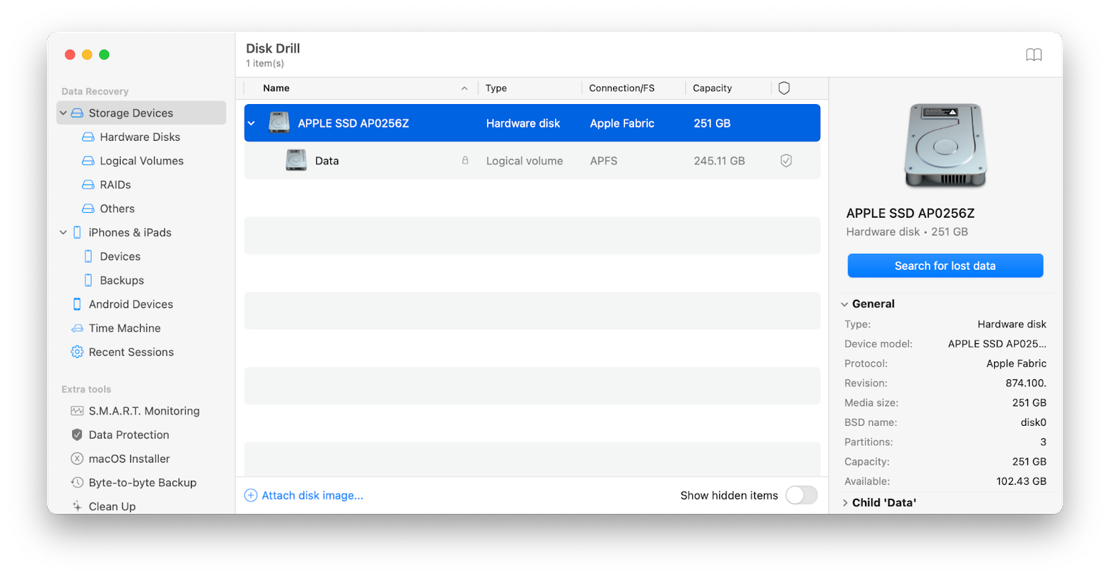 recover deleted data with Disk Drill